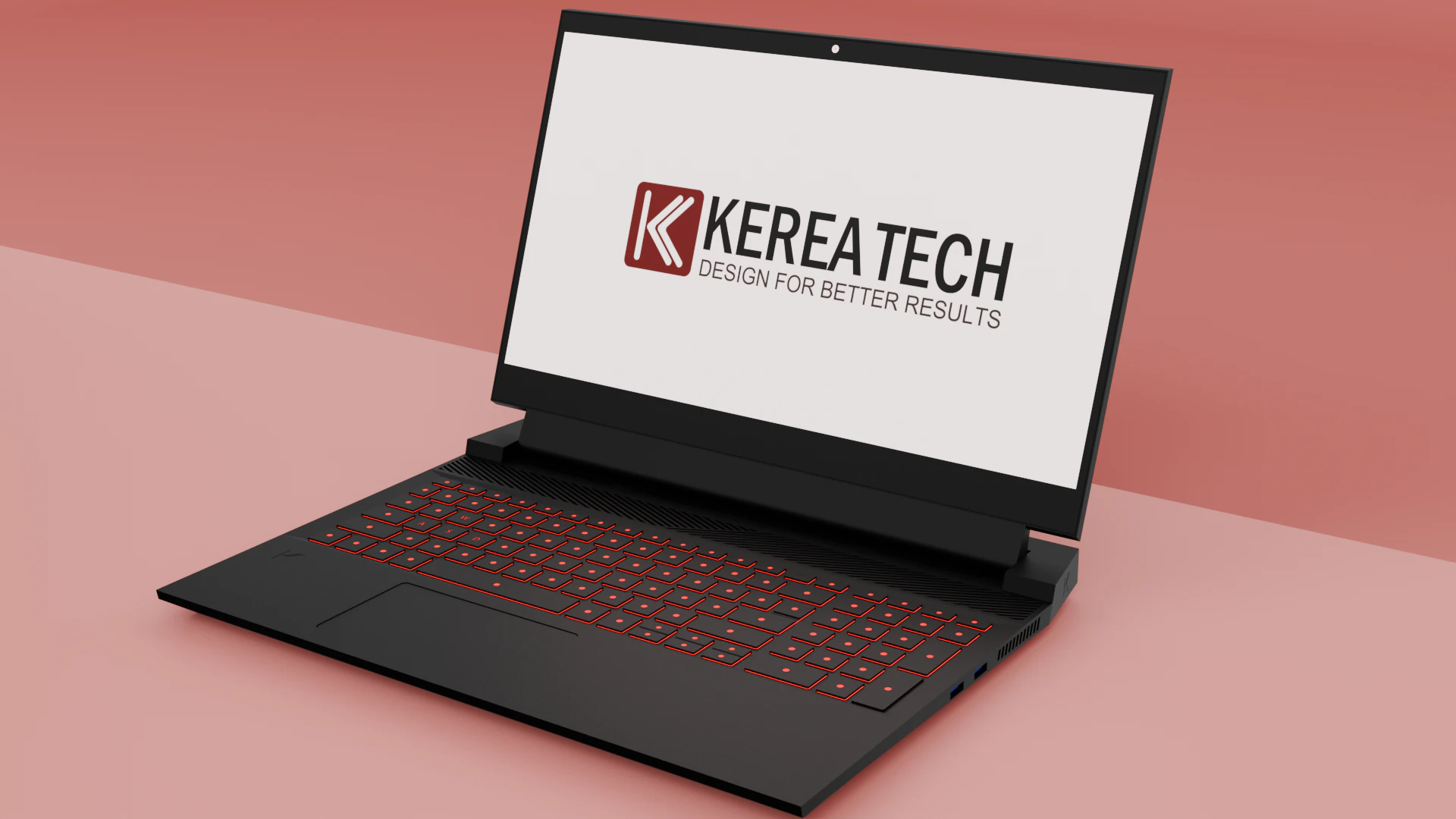 Laptop Gaming Model 3D Model .c4d .max .obj .3ds .fbx .stl .blend 
