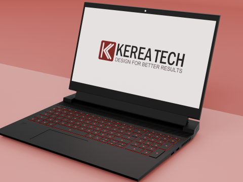 Laptop Gaming Model 3D Model