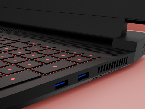 Laptop Gaming Model 3D Модель