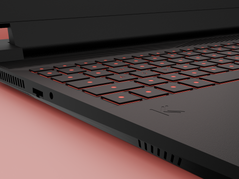 Laptop Gaming Model 3D Модель