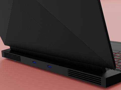 Laptop Gaming Model 3D Модель
