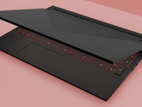 Laptop Gaming Model 3D Модель
