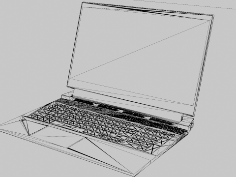 Laptop Gaming Model 3D Модель