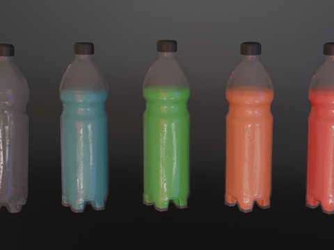 Low poly pack food 3D 模型