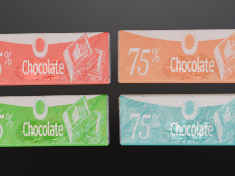 Low poly pack food 3D 模型
