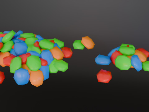Low poly pack food 3D 模型