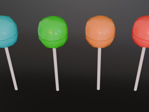 Low poly pack food 3D 模型