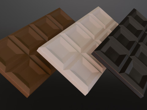 Low poly pack food 3D 模型