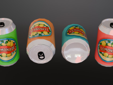 Low poly pack food 3D 模型