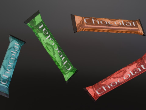 Low poly pack food 3D 模型