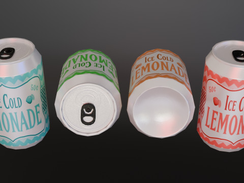 Low poly pack food 3D 模型