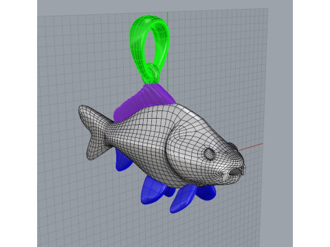 Koy carp trailer 3D 打印模型