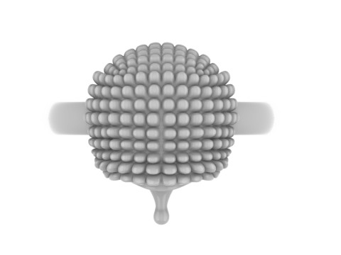Ring hedgehog jewelry Model Cetak 3D