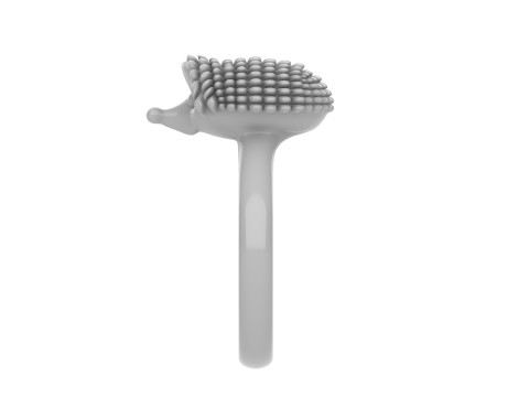 Ring hedgehog jewelry Model Cetak 3D