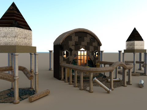 Ancient ruins 3D 模型