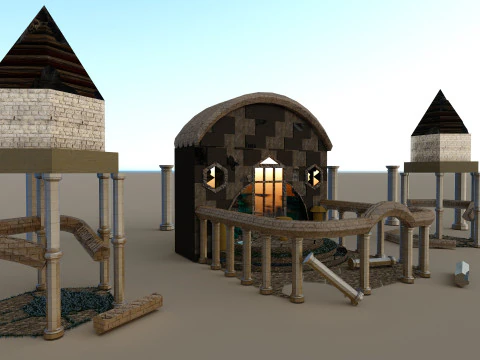 Ruinas antiguas Modelo 3D