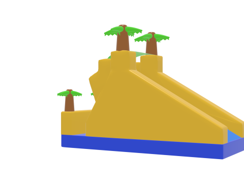 Water Slide inflatable 01 3D Model