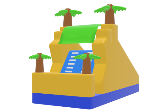 Water Slide inflatable 01 3D Model