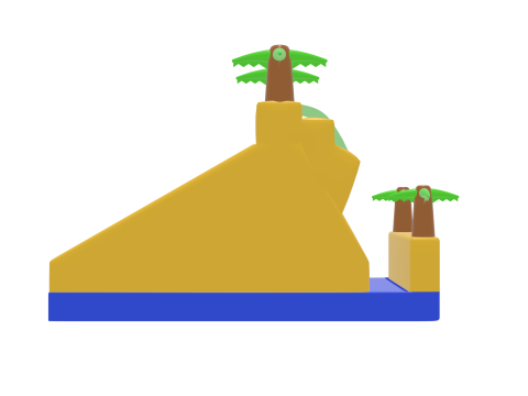 Water Slide inflatable 01 3D Model