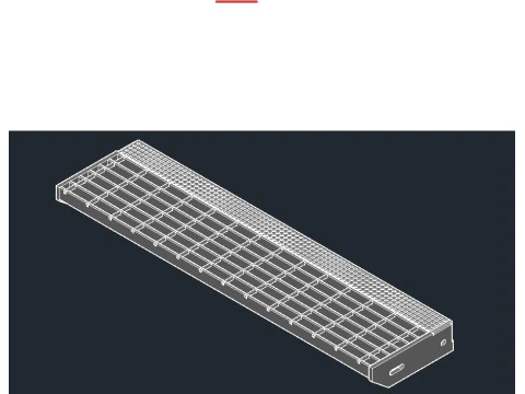 Sheet metal stair 3D Model