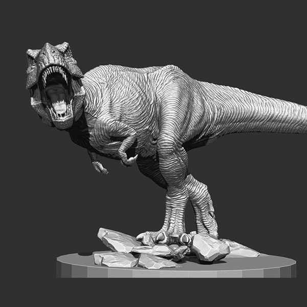 TYRANNOSAURUS Modello di stampa 3D .c4d .max .obj .3ds .fbx .stl .blend 