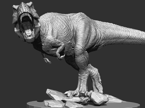 TYRANNOSAURE Modèles 3D en vedette
