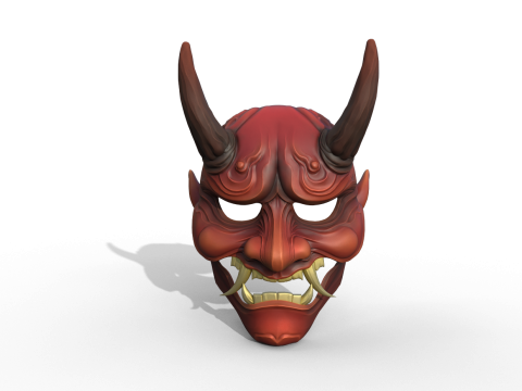 Devil Mask Japan 3D-printmodel