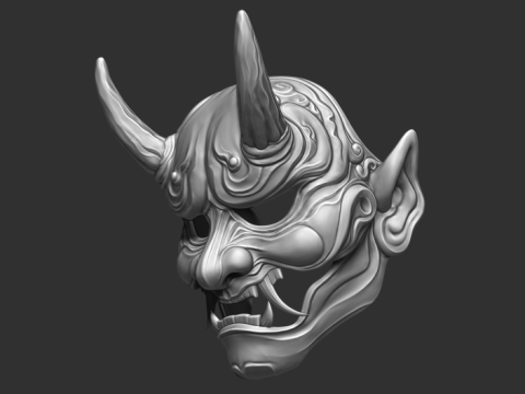 Devil Mask Japan 3D-printmodel
