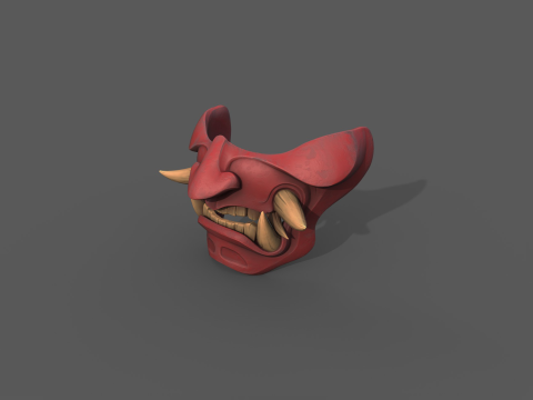 Devil Mask Japan 3D Принт Модель