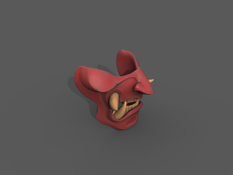 Devil Mask Japan 3D Принт Модель
