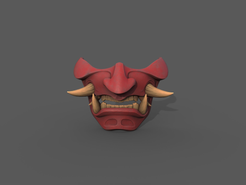 Devil Mask Japan 3D Принт Модель