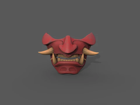Devil Mask Japan 3D Print Model