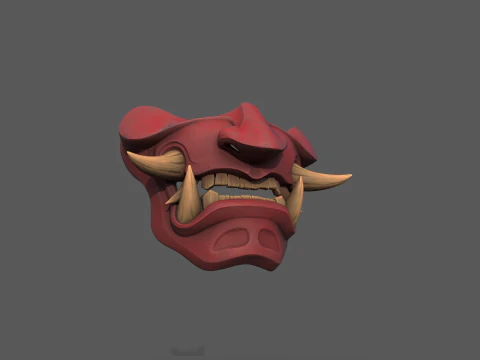 Devil Mask Japan 3D Print Model
