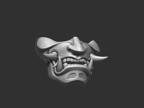 Devil Mask Japan 3D Принт Модель