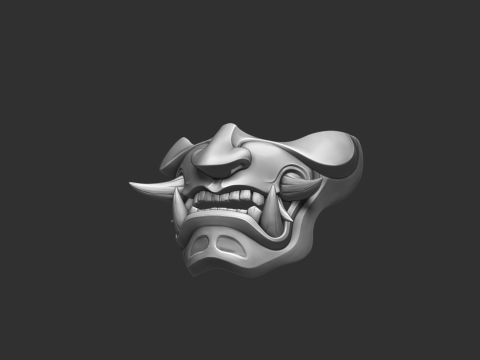 Devil Mask Japan 3D Принт Модель
