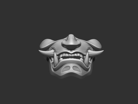 Devil Mask Japan 3D Принт Модель