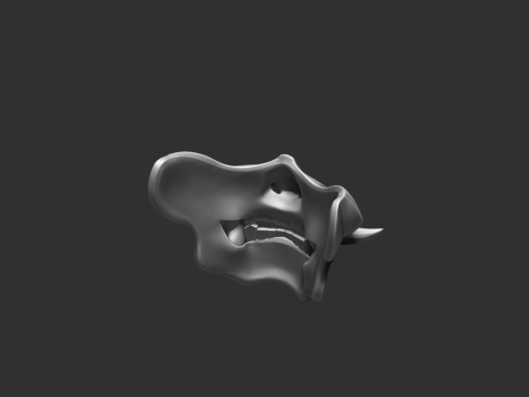 Devil Mask Japan 3D Принт Модель