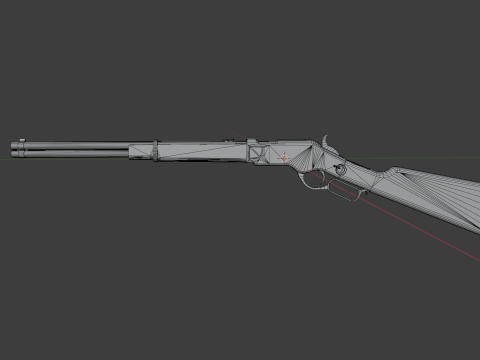 Western Winchester 3D 模型