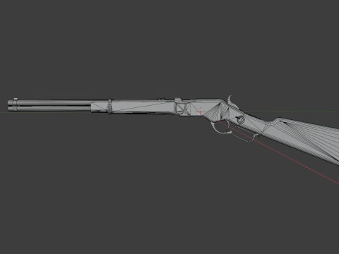 Western Winchester 3D Modell