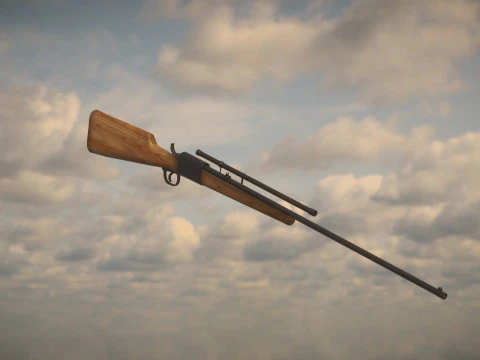 Western Rifle 3D Model