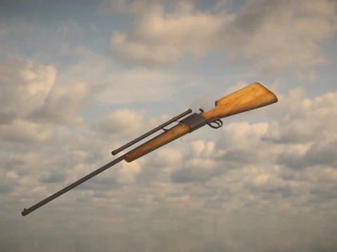 Western Rifle 3D Model