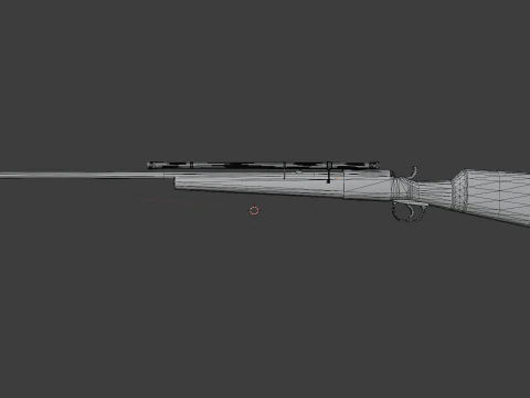 Western Rifle 3D Model