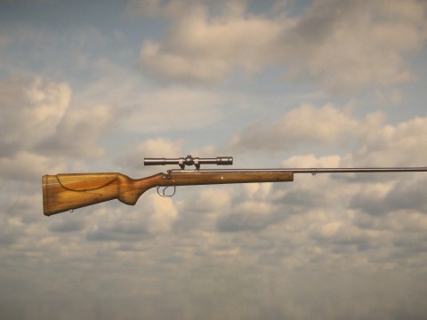 Western Rifle 3D Model