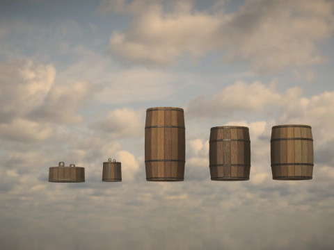 Western Barrels 3D Модель