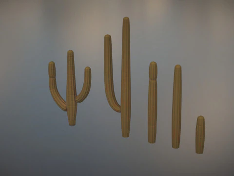 Western Cactus 3D Model