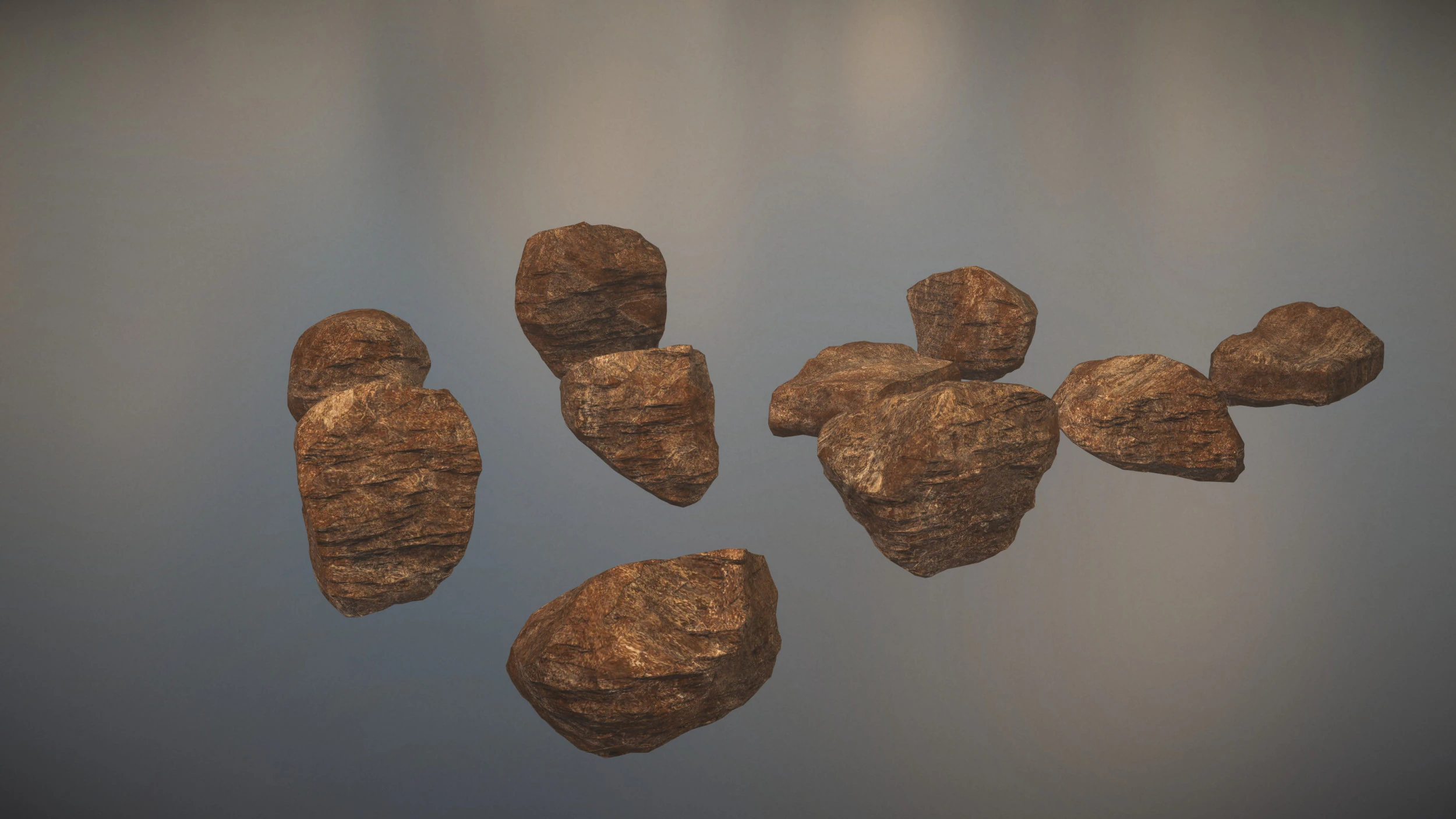 Western Stones 3D Model .c4d .max .obj .3ds .fbx .stl .blend 