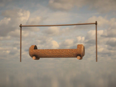 Mangime per cavalli occidentali Modello 3D