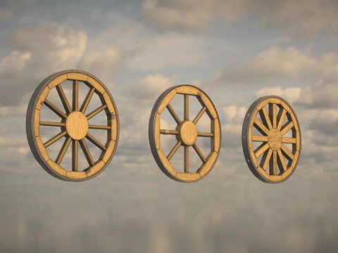 Western Wheels 3D Model