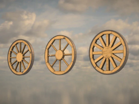 Western Wheels 3D Model