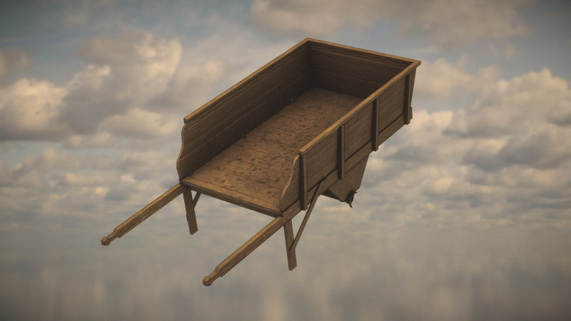 Western Wagon Modèle 3D .c4d .max .obj .3ds .fbx .stl .blend